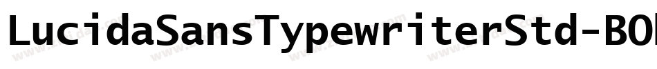 LucidaSansTypewriterStd-BOb字体转换