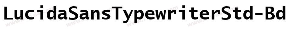 LucidaSansTypewriterStd-Bd字体转换