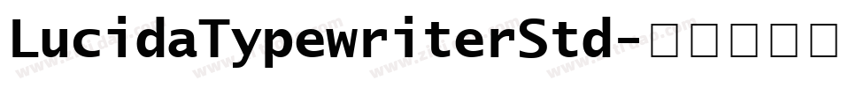 LucidaTypewriterStd字体转换