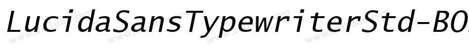 LucidaSansTypewriterStd-BOb字体转换