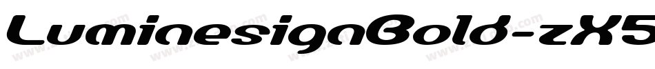 LuminesignBold-zX50字体转换