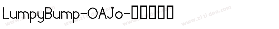 LumpyBump-OAJo字体转换
