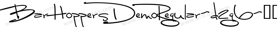 BarHoppersDemoRegular-d2g6字体转换