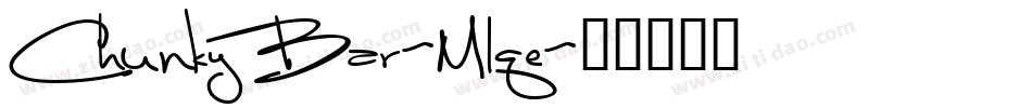 ChunkyBar-Mlqe字体转换