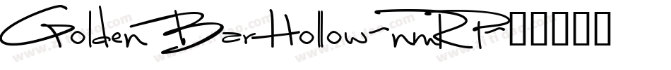 GoldenBarHollow-nmRP字体转换