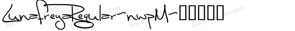 LunafreyaRegular-nwpM字体转换
