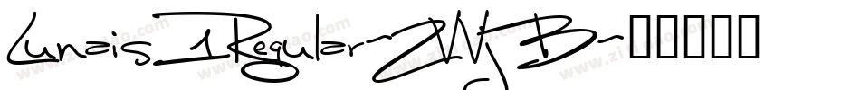 Lunais1Regular-ZVVjB字体转换