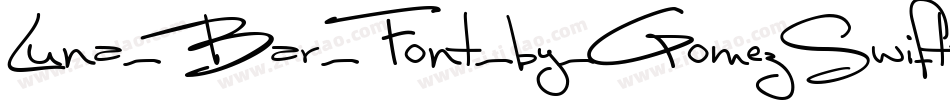 Luna_Bar_Font_by_GomezSwift字体转换