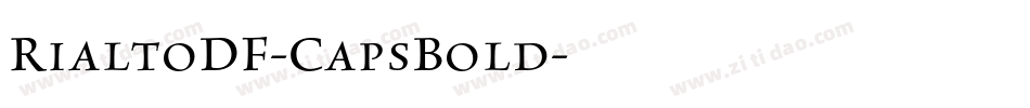 RialtoDF-CapsBold字体转换