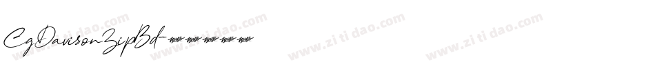 CgDavisonZipBd字体转换