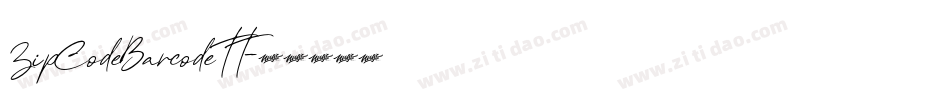 ZipCodeBarcodeTT字体转换