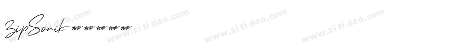 ZipSonik字体转换