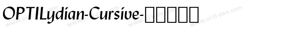 OPTILydian-Cursive字体转换