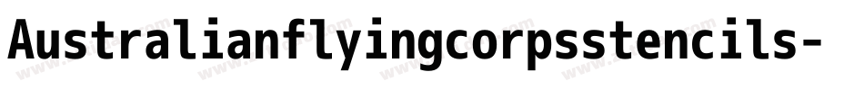 Australianflyingcorpsstencils-xxym字体转换
