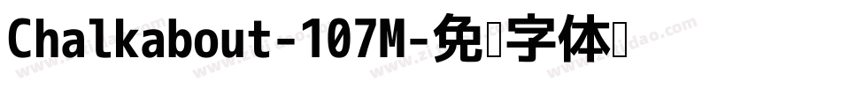 Chalkabout-107M字体转换