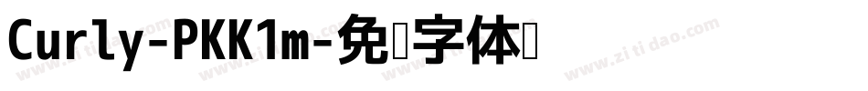Curly-PKK1m字体转换