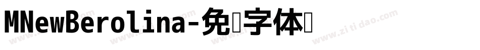 MNewBerolina字体转换