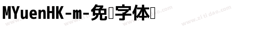 MYuenHK-m字体转换