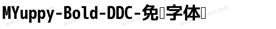 MYuppy-Bold-DDC字体转换
