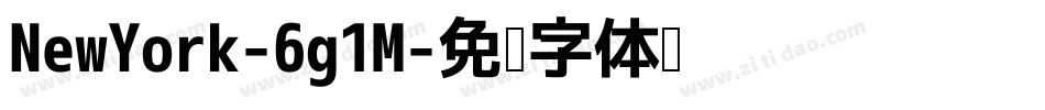 NewYork-6g1M字体转换