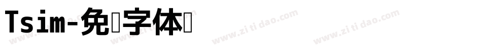 Tsim字体转换