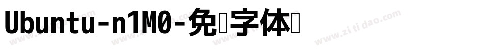 Ubuntu-n1M0字体转换