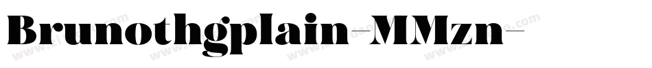 Brunothgplain-MMzn字体转换