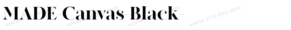 MADE-Canvas-Black字体转换