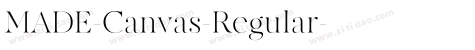 MADE-Canvas-Regular字体转换