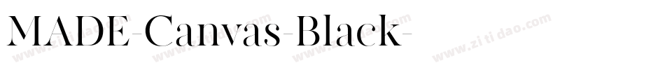MADE-Canvas-Black字体转换