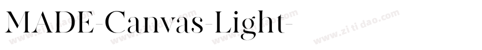 MADE-Canvas-Light字体转换