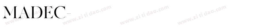MADEC字体转换