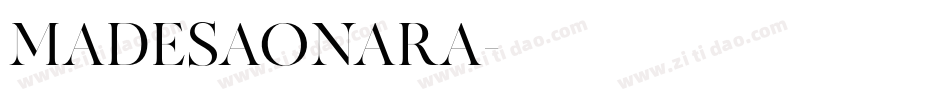 MADESAONARA字体转换