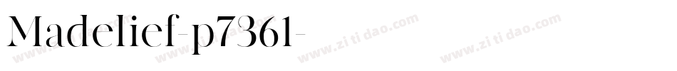 Madelief-p7361字体转换