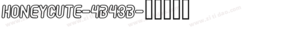 HoneyCute-4B43B字体转换