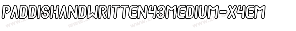 PaddisHandwritten43Medium-x4em字体转换