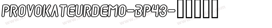 Provokateurdemo-BP43字体转换