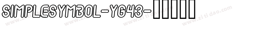 Simplesymbol-yG43字体转换