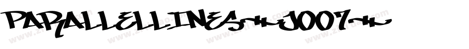 ParallelLines-J007字体转换
