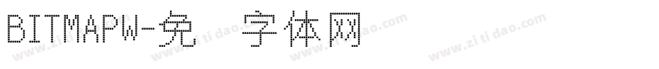 BITMAPW字体转换
