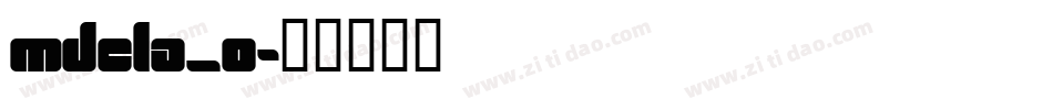 MDCLA_0字体转换