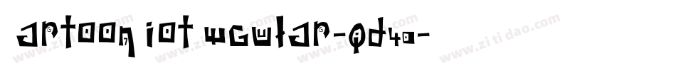 CartoonRiotRegular-qd40字体转换