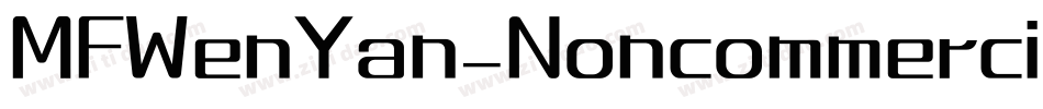 MFWenYan_Noncommercial-Regular字体转换