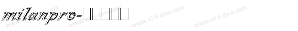 milanpro字体转换