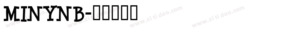 MINYNB字体转换