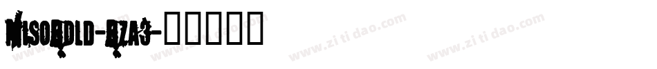 MisoBold-Bza3字体转换