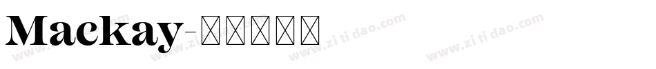 Mackay字体转换