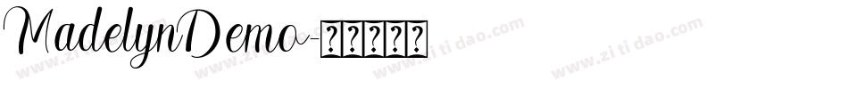 MadelynDemo字体转换