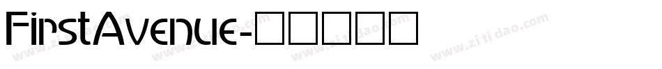FirstAvenue字体转换