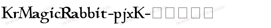 KrMagicRabbit-pjxK字体转换